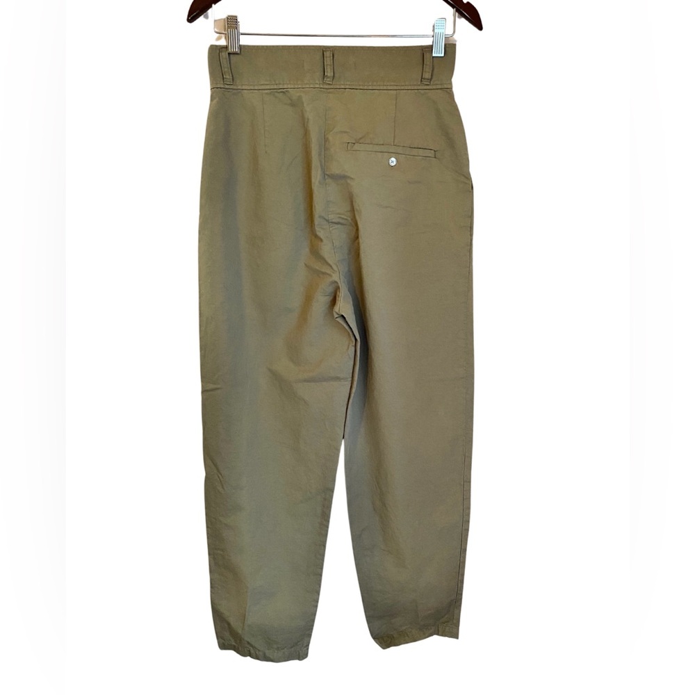 J Brand Mavis high rise pleated cotton linen slouch trousers size 27 - Picture 6 of 7